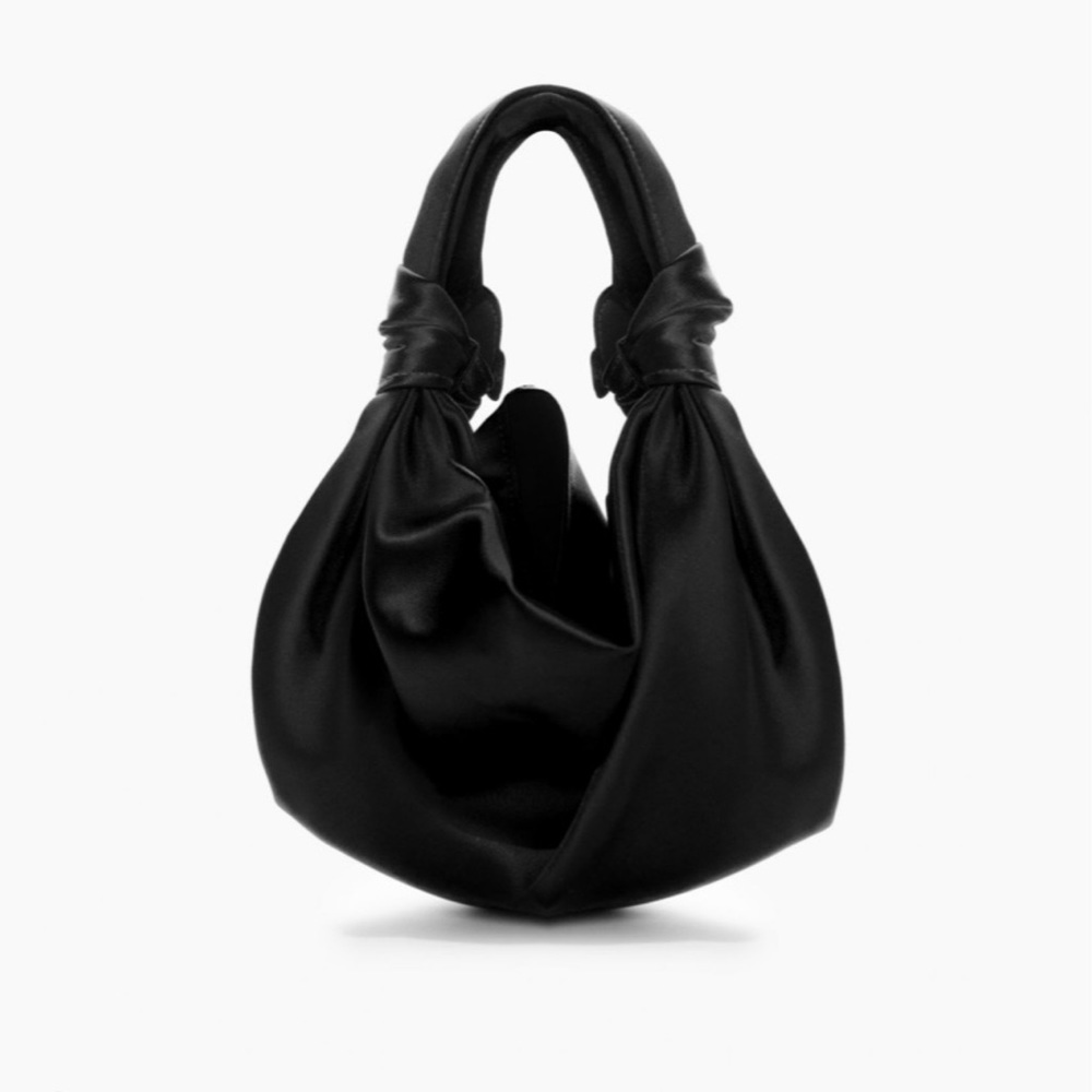 Sleeper Bambola Mini Bag in Black Satin
